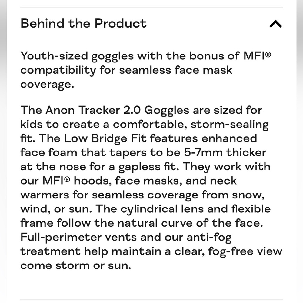 anon. kids’ ski goggles EUC - Picture 6 of 6